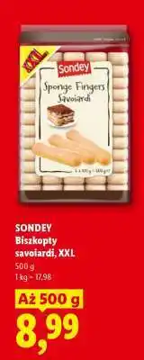 Lidl SONDEY Biszkopty Savoiardi, XXL oferta