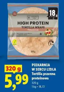 Lidl Tortilla pszenna proteinowa oferta