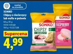 Lidl SONKO Chipsy z ciecierzycy lub wafle w polewie oferta
