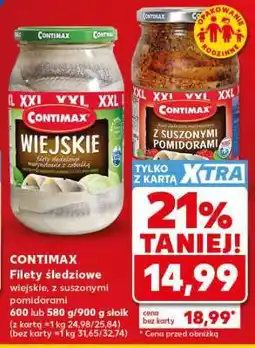 Kaufland CONTIMAX Filety śledziowe wiejskie, z suszonymi pomidorami oferta
