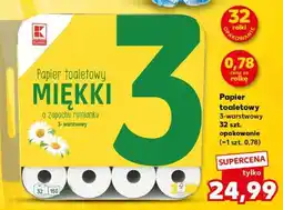 Kaufland Papier toaletowy 3-warstwowy 32 szt. opakowanie oferta