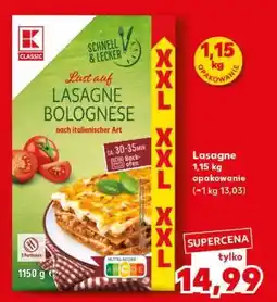 Kaufland Lasagne bolognese oferta
