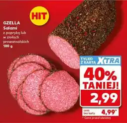 Kaufland GZELLA Salami z papryką lub w ziołach prowansalskich 100 g oferta