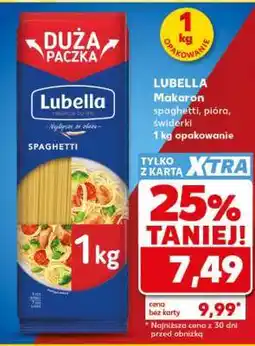 Kaufland LUBELLA Makaron spaghetti, pióra, świderki 1 kg opakowanie oferta