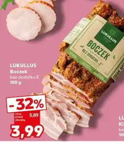 Kaufland LUKULLUS Boczek bez dodatku „E” 100 g oferta