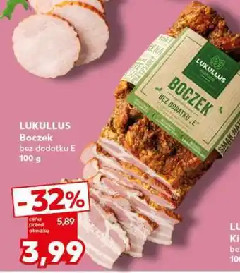 Kaufland LUKULLUS Boczek bez dodatku „E” 100 g oferta