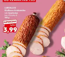 Kaufland LUKULLUS Kiełbasa krakowska lub żywiecka oferta
