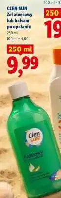 Lidl CIEN SUN żel aloesowy lub balsam po opalaniu oferta
