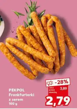 Kaufland PEKPOL Frankfurterki z serem 100 g oferta