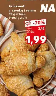 Kaufland Croissant z szynką i serem oferta
