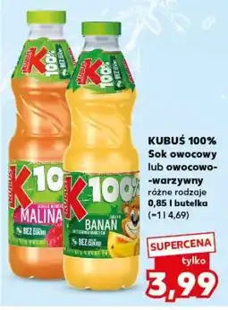 Kaufland KUBUŚ 100% Sok owocowy lub owocowo-warzywny oferta