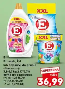 Kaufland E Proszek, Żel lub Kapsułki do prania oferta