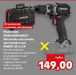 Kaufland PARKSIDE PERFORMANCE Wiertarko-wkrętarka akumulatorowa PABSP 20 Li C4 oferta