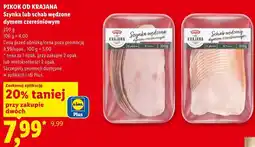 Lidl Szynka lub schab wędzone dymem czereśniowym Pikok Od Krajana oferta