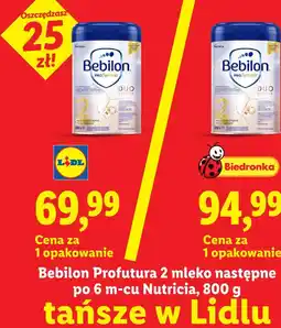 Lidl Bebilon Profutura 2 mleko następne po 6 m-cu Nutricia oferta