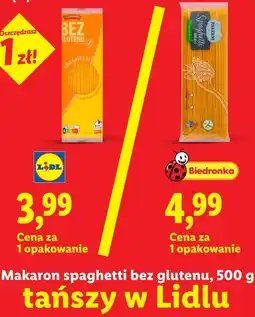 Lidl Makaron spaghetti bez glutenu oferta