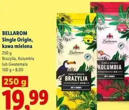 Lidl Bellarom Single Origin, kawa mielona 250 g Brazylia, Kolumbia lub Gwatemala oferta