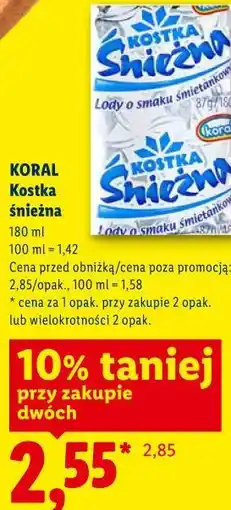 Lidl Kostka śnieżna oferta
