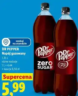 Lidl DR PEPPER Napój gazowany 1,35 L różne rodzaje oferta