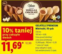 Lidl GELATELLI PREMIUM Minirożki, 10-pak oferta