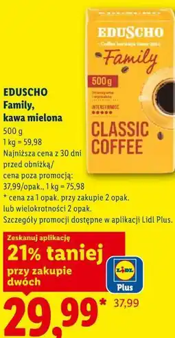 Lidl EDUSCHO Family, kawa mielona oferta