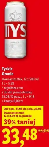 Lidl Tyskie Gronie oferta