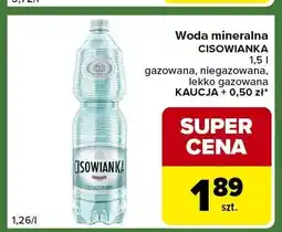 Carrefour Express Woda mineralna Cisowianka lekko gazowana oferta