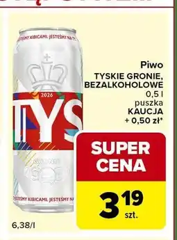 Carrefour Express Piwo bezalkoholowe Tyskie oferta