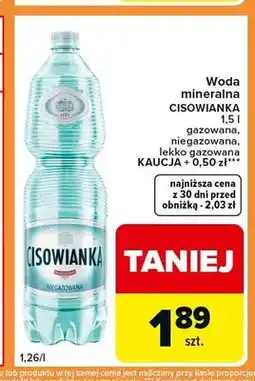 Carrefour Express Woda mineralna Cisowianka niegazowana oferta