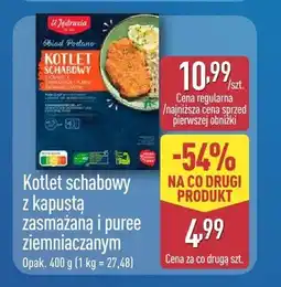 ALDI Kotlet schabowy z kapustą zasmażaną i puree ziemniaczanym U Jędrusia oferta