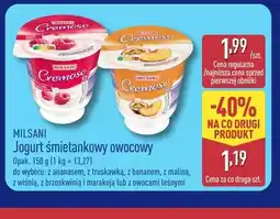 ALDI Jogurt śmietankowy owocowy z ananasem Milsani oferta