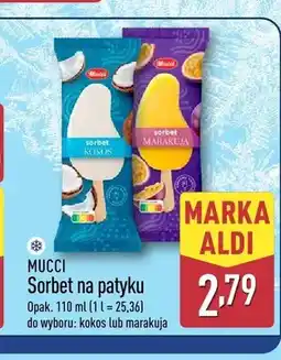 ALDI Sorbet na patyku Mucci kokos oferta