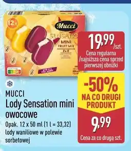 ALDI Lody Mucci Sensation mini owocowe 12-pak oferta