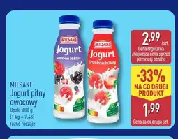 ALDI Jogurt pitny owocowy owoce leśne Milsani oferta