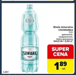 Globi Woda mineralna CISOWIANKA gazowana oferta