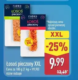 ALDI Łosoś pieczony XXL Fjørd z pieprzem cytrynowym oferta