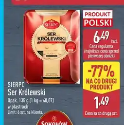 ALDI Ser Królewski w plastrach SIERPC oferta