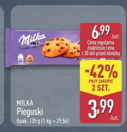 ALDI Ciastka Pieguski Milka oferta