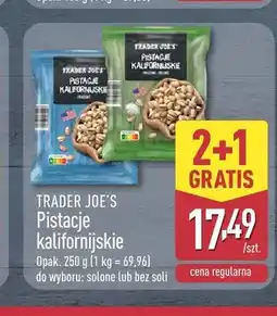 ALDI Pistacje kalifornijskie solone Trader Joe's oferta
