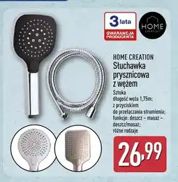 ALDI Słuchawka prysznicowa z wężem HOME CREATION długość węża 1,75m oferta