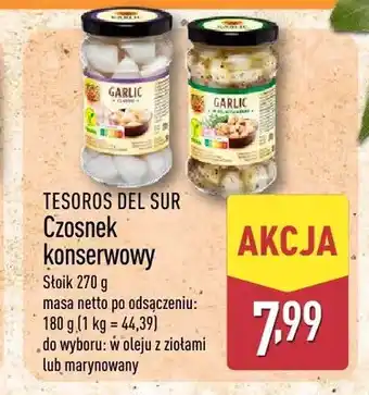 ALDI Czosnek konserwowy w oleju z ziołami TESOROS DEL SUR oferta