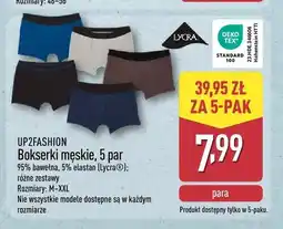 ALDI Bokserki męskie UP2FASHION 5-pak oferta