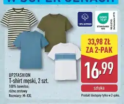 ALDI T-shirt męski UP2FASHION 2-pak oferta