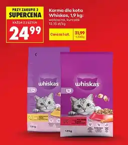 Biedronka Karma dla kota Whiskas z kurczakiem oferta
