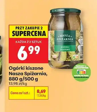 Biedronka Ogórki kiszone Nasza Spiżarnia oferta