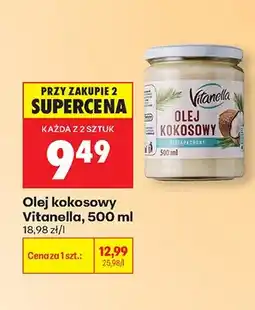 Biedronka Olej kokosowy bezzapachowy Vitanella oferta