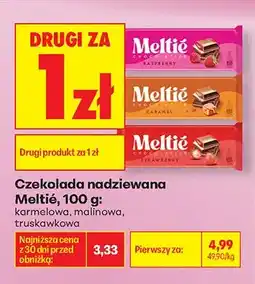 Biedronka Czekolada nadziewana Meltié karmelowa oferta