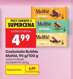 Biedronka Czekolada Bubblo Meltié oferta