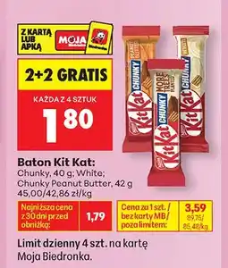 Biedronka Baton Kit Kat White oferta