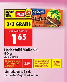 Biedronka Herbatniki Maltanki Krakuski oferta